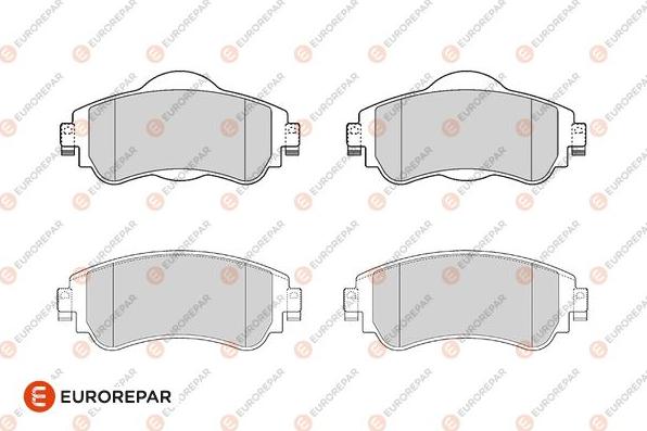 EUROREPAR 1686269880 - Гальмівні колодки, дискові гальма autocars.com.ua