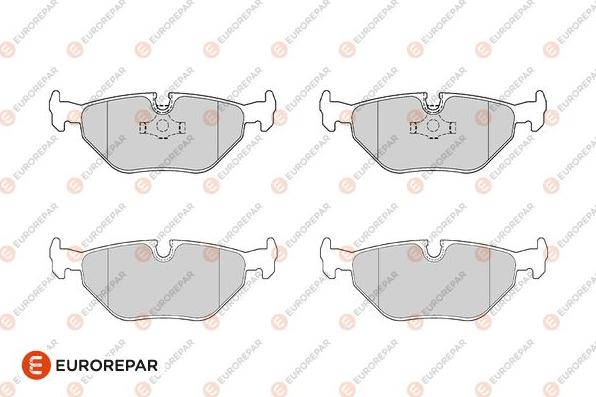 EUROREPAR 1686272780 - Тормозные колодки, дисковые, комплект avtokuzovplus.com.ua