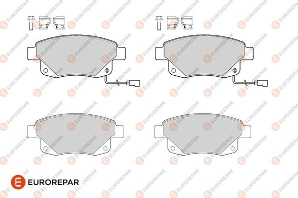 EUROREPAR 1686275380 - Тормозные колодки, дисковые, комплект avtokuzovplus.com.ua