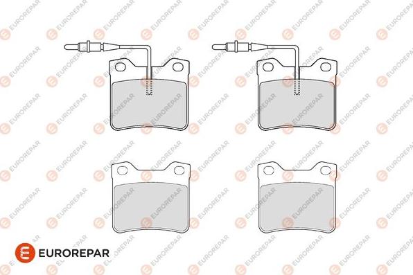 EUROREPAR 1686276280 - Гальмівні колодки, дискові гальма autocars.com.ua