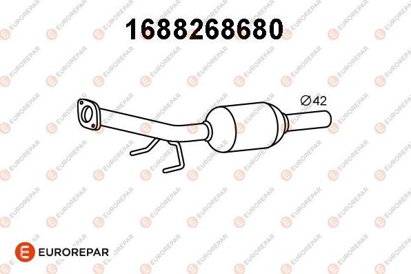 EUROREPAR 1688268680 - Каталізатор autocars.com.ua