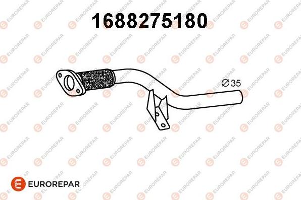 EUROREPAR 1688275180 - Труба выхлопного газа avtokuzovplus.com.ua