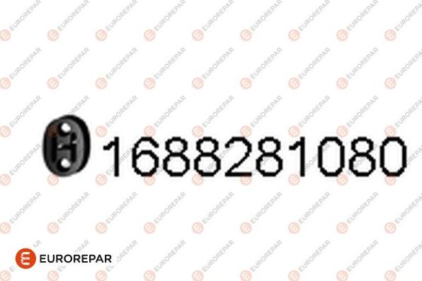 EUROREPAR 1688281080 - Кронштейн, система випуску ОГ autocars.com.ua