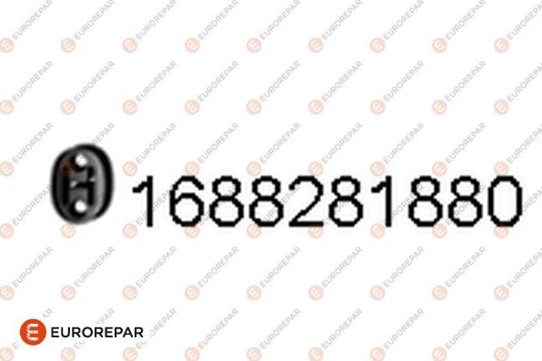 EUROREPAR 1688281880 - Кронштейн, система випуску ОГ autocars.com.ua