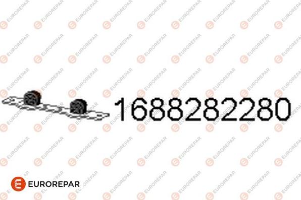 EUROREPAR 1688282280 - Кронштейн, система випуску ОГ autocars.com.ua