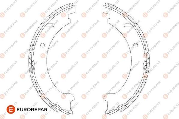 EUROREPAR 1690921580 - Комплект гальм, барабанний механізм autocars.com.ua
