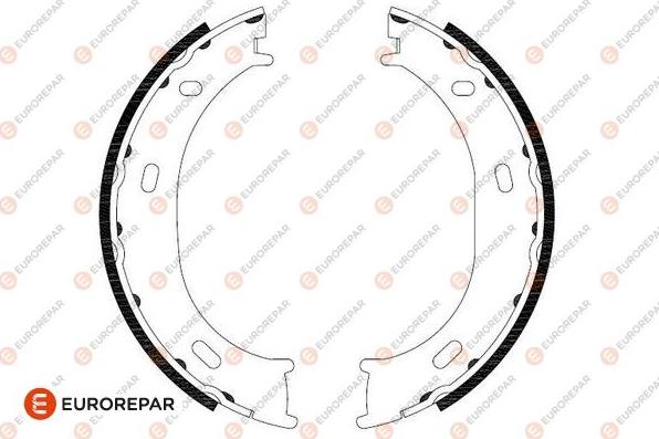 EUROREPAR 1690922080 - Комплект гальм, барабанний механізм autocars.com.ua