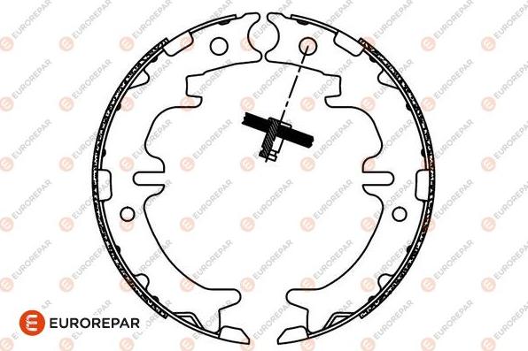 EUROREPAR 1690922280 - Комплект гальм, барабанний механізм autocars.com.ua