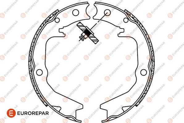 EUROREPAR 1690922880 - Комплект гальм, барабанний механізм autocars.com.ua