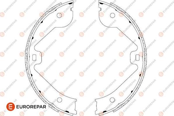 EUROREPAR 1690923180 - Комплект гальм, барабанний механізм autocars.com.ua
