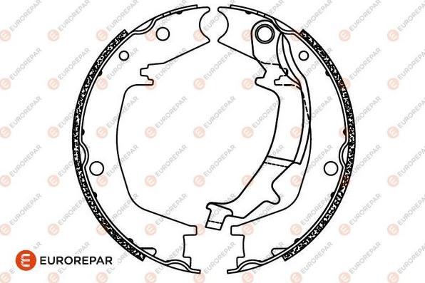 EUROREPAR 1690923380 - Комплект гальм, барабанний механізм autocars.com.ua