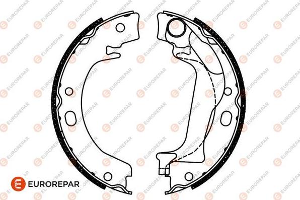 EUROREPAR 1690923580 - Комплект гальм, барабанний механізм autocars.com.ua