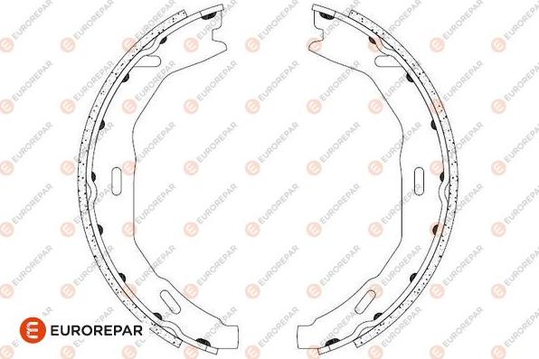 EUROREPAR 1690923980 - Комплект гальм, барабанний механізм autocars.com.ua