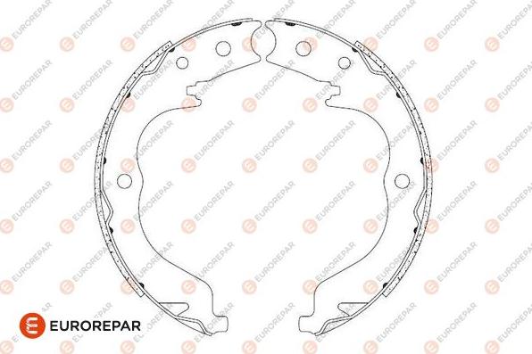 EUROREPAR 1690924580 - Комплект гальм, барабанний механізм autocars.com.ua
