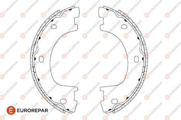 EUROREPAR 1690924780 - Комплект гальм, барабанний механізм autocars.com.ua