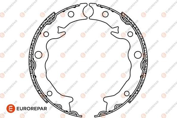 EUROREPAR 1690926480 - Комплект гальм, барабанний механізм autocars.com.ua