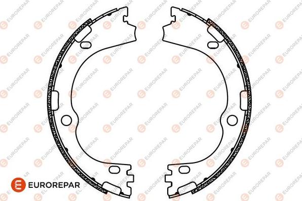 EUROREPAR 1690926880 - Комплект гальм, барабанний механізм autocars.com.ua