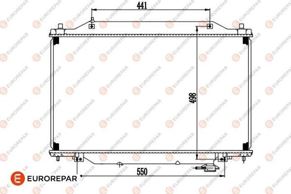 EUROREPAR 1690996180 - Радіатор, охолодження двигуна autocars.com.ua