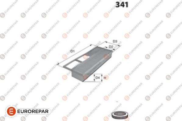 EUROREPAR 1694141680 - Воздушный фильтр avtokuzovplus.com.ua