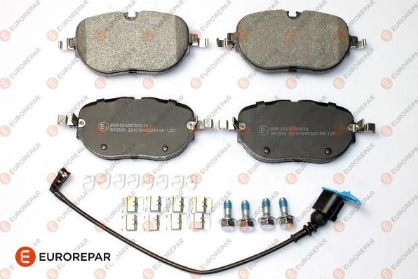 EUROREPAR 1697649480 - Гальмівні колодки, дискові гальма autocars.com.ua