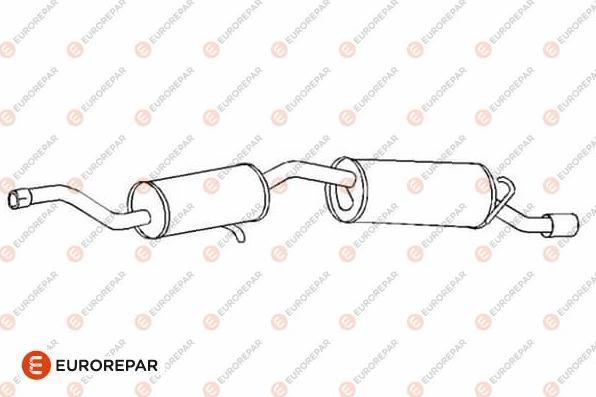 EUROREPAR E12801H - Глушник вихлопних газів кінцевий autocars.com.ua