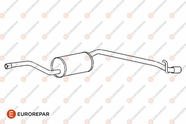 EUROREPAR E12805H - Глушитель выхлопных газов, конечный avtokuzovplus.com.ua