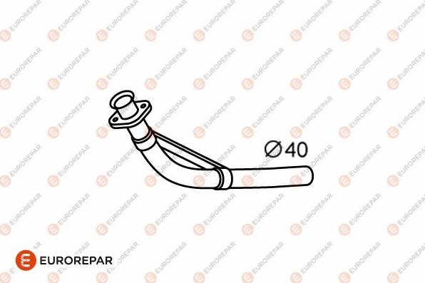 EUROREPAR E12807F - Труба выхлопного газа avtokuzovplus.com.ua
