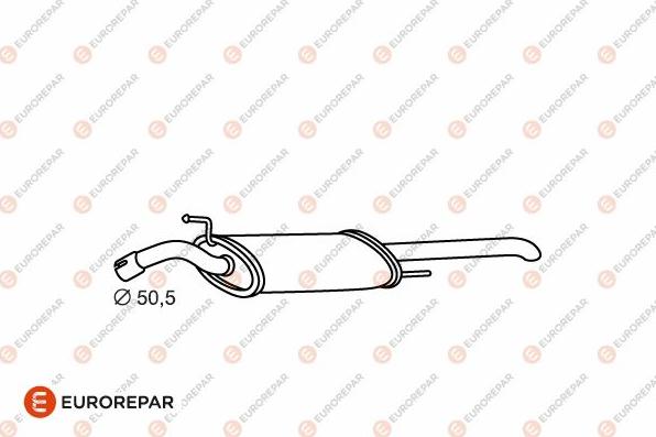 EUROREPAR E12831H - Глушитель выхлопных газов, конечный avtokuzovplus.com.ua