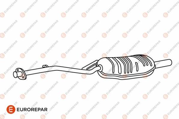 EUROREPAR E12872P - Глушник вихлопних газів кінцевий autocars.com.ua