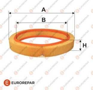 EUROREPAR E147025 - Повітряний фільтр autocars.com.ua