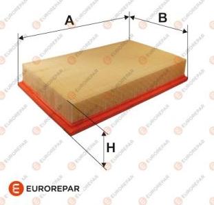 EUROREPAR E147075 - Повітряний фільтр autocars.com.ua