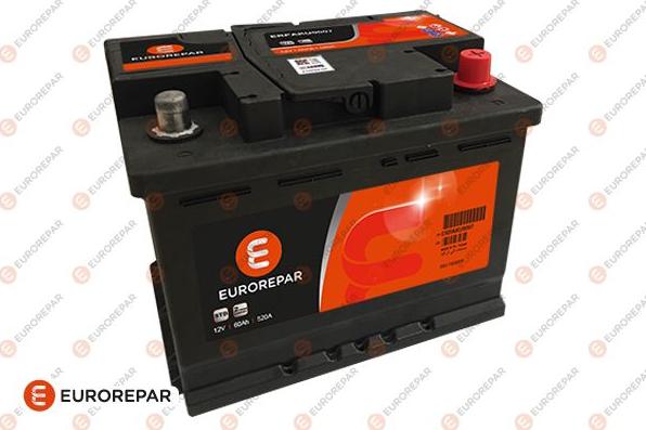 EUROREPAR ERPAKU0007 - Стартерна акумуляторна батарея, АКБ autocars.com.ua