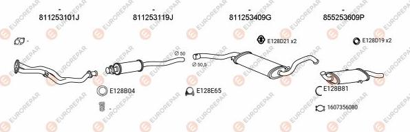 EUROREPAR EXH100022 - Система випуску ОГ autocars.com.ua