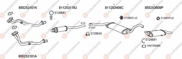 EUROREPAR EXH100024 - Система випуску ОГ autocars.com.ua