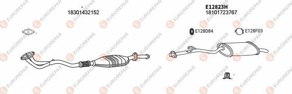 EUROREPAR EXH100164 - Система випуску ОГ autocars.com.ua