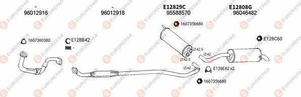 EUROREPAR EXH100319 - Система випуску ОГ autocars.com.ua