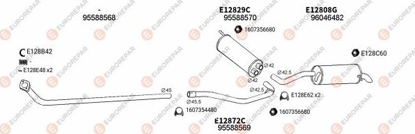 EUROREPAR EXH100320 - Система випуску ОГ autocars.com.ua
