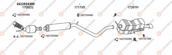EUROREPAR EXH100508 - Система випуску ОГ autocars.com.ua