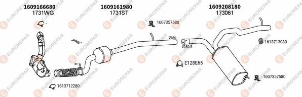 EUROREPAR EXH100510 - Система випуску ОГ autocars.com.ua