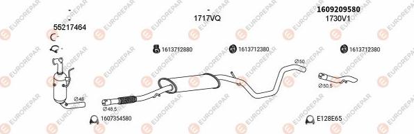 EUROREPAR EXH100588 - Система випуску ОГ autocars.com.ua