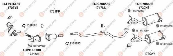 EUROREPAR EXH100602 - Система випуску ОГ autocars.com.ua