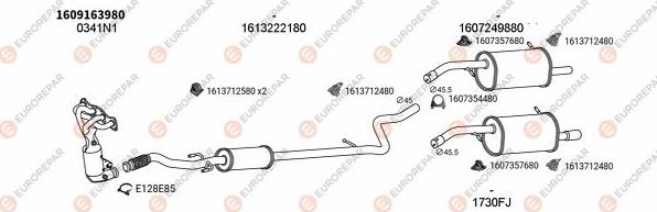 EUROREPAR EXH100619 - Система випуску ОГ autocars.com.ua