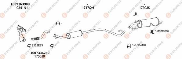 EUROREPAR EXH100624 - Система випуску ОГ autocars.com.ua