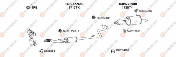 EUROREPAR EXH100628 - Система випуску ОГ autocars.com.ua