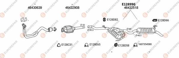 EUROREPAR EXH100656 - Система випуску ОГ autocars.com.ua