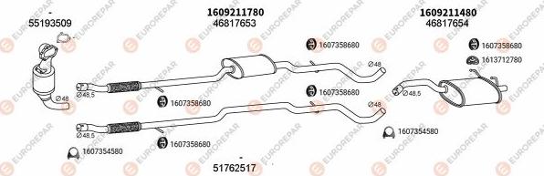 EUROREPAR EXH100708 - Система випуску ОГ autocars.com.ua