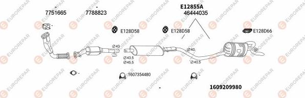 EUROREPAR EXH100719 - Система випуску ОГ autocars.com.ua