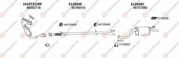 EUROREPAR EXH100723 - Система випуску ОГ autocars.com.ua