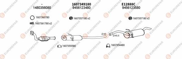 EUROREPAR EXH100728 - Система випуску ОГ autocars.com.ua