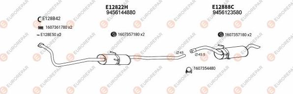 EUROREPAR EXH100729 - Система випуску ОГ autocars.com.ua
